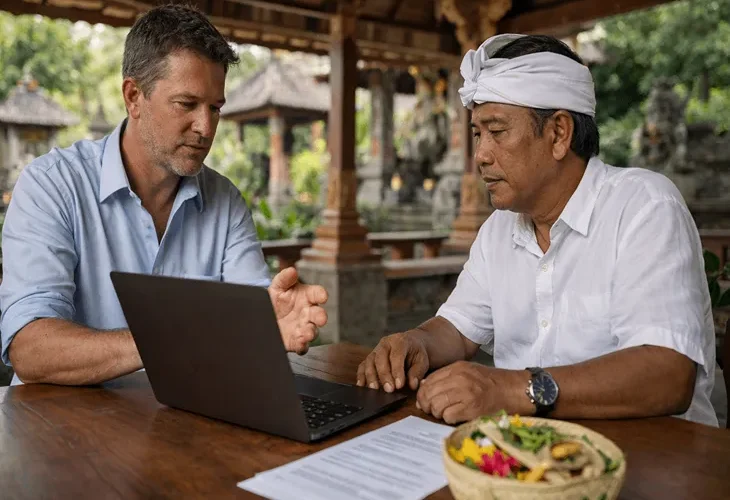 Bali Banjar relations 2026 – community donation etiquette, pecalang security fees, and village negotiations for villa owners