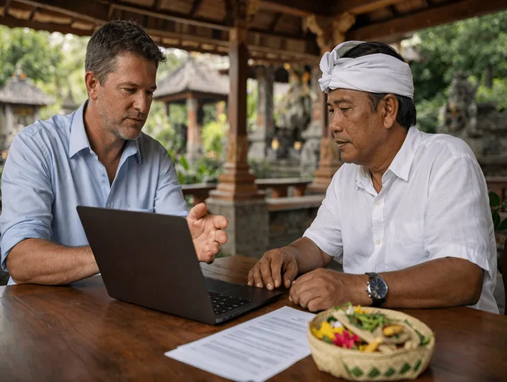 Bali Banjar relations 2026 – community donation etiquette, pecalang security fees, and village negotiations for villa owners
