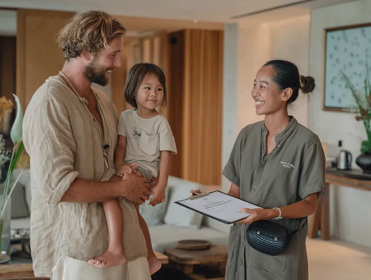 Bali villa family services – vetting professional nannies, child safety protocols, and liability management for holiday rentals
