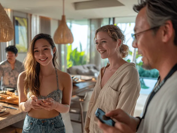 Airbnb guest review analytics Bali – listing performance dashboard showing 5-star rating impact on daily rates