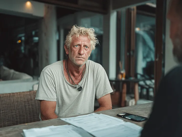 Foreign investor meeting with legal consultant in Bali regarding PT PMA setup and property due diligence