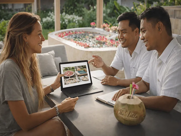 Guest Experience in a Villa in Bali 2026 – Social media content zones, lifestyle amenities, and guest satisfaction standards