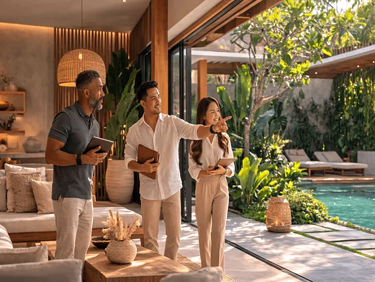 Interior Design Trends in Bali 2026 – Earthy minimalism, modern tropical architecture, and property yield optimization