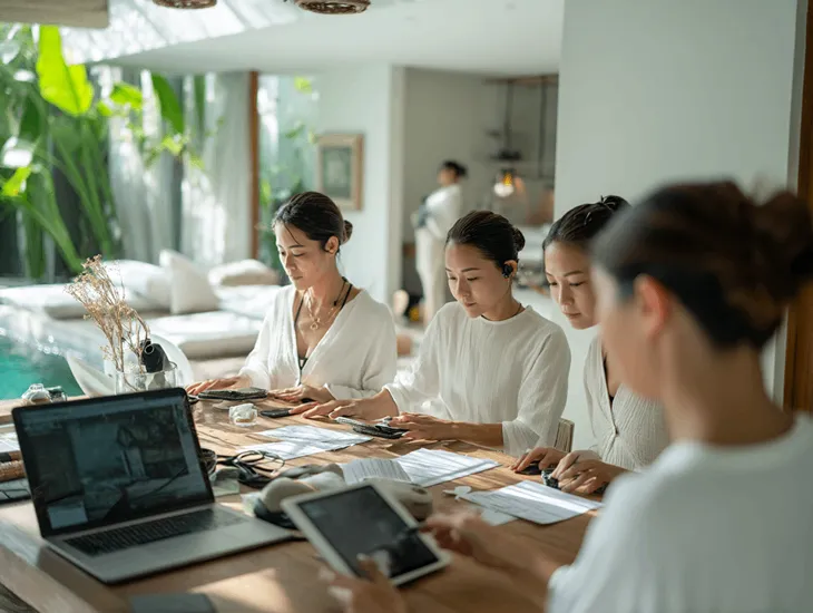 Financial Management Indonesia 2026 – Security deposit reconciliation, utility meter reading, and guest payment auditing in Bali.