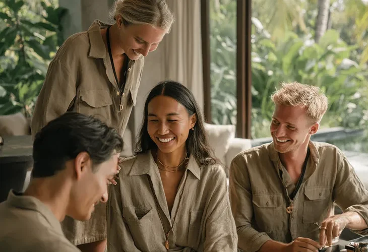 Personalized Guest Experiences in Bali 2026 – Professional butler preparing a customized welcome drink and local fruit platter for new villa arrivals.