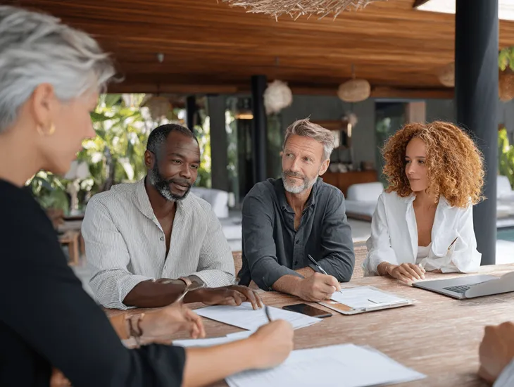 Villa Staffing in Bali 2026 – Professional recruitment team interviewing candidates for properties.